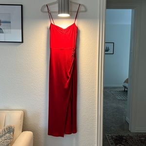 NWOT Reformation Formosa Dress, Cherry Red/S